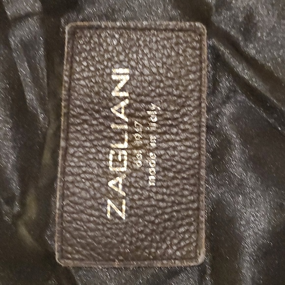 Large Zagliani genuine exotic skin leather bag - Picture 8 of 10